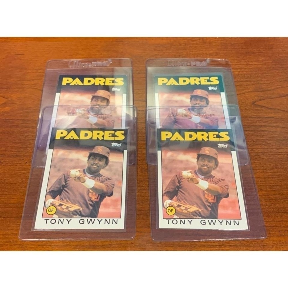1986 Topps Tony Gwynn Lot of 4